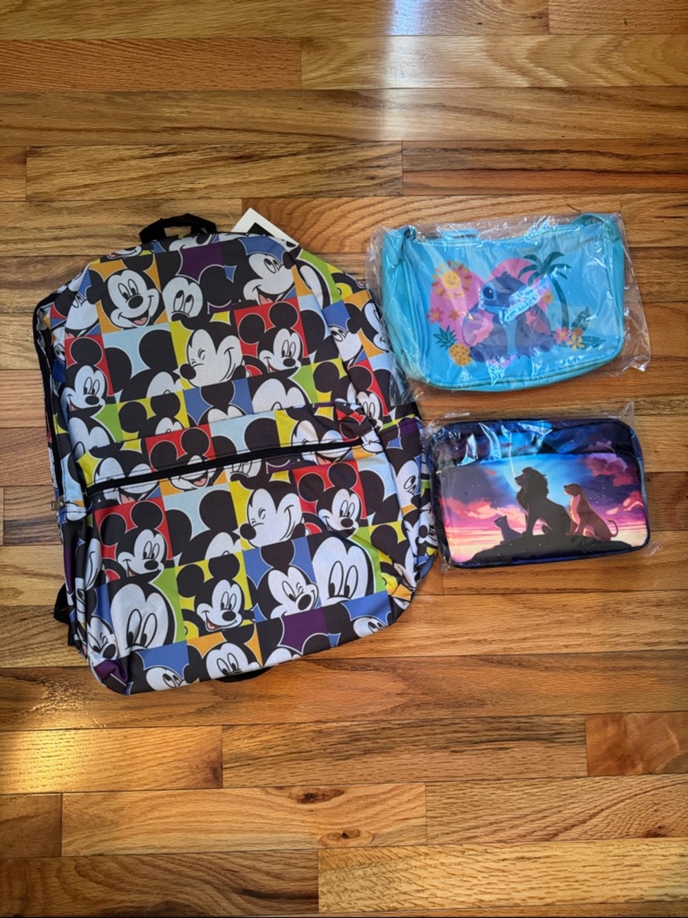 NWT/NWOT 3 Piece Disney Character Bag Bundle